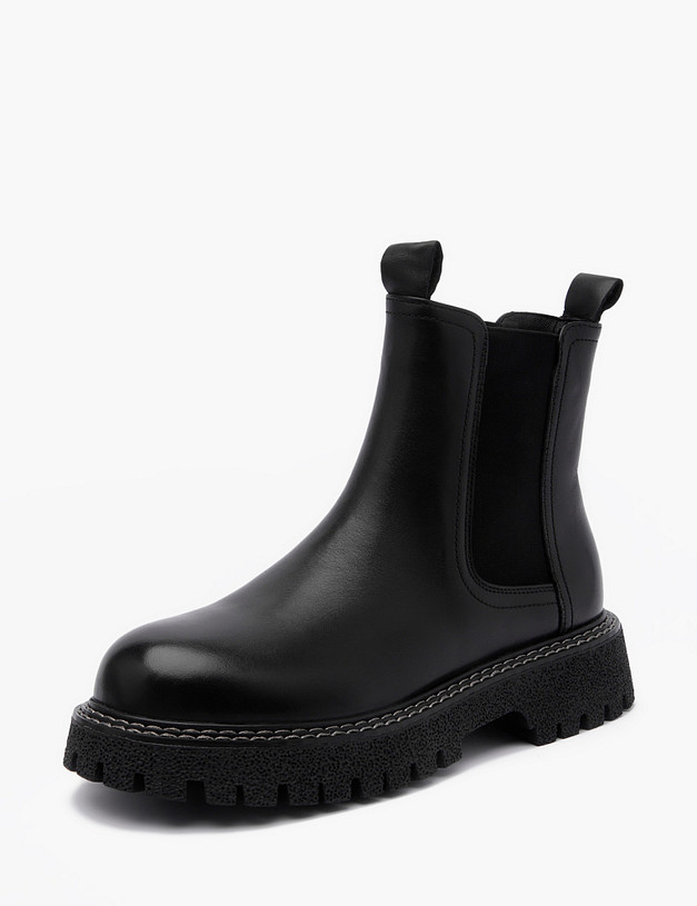 Черные женские челси MASCOTTE 58-225921-0102 | ракурс 2