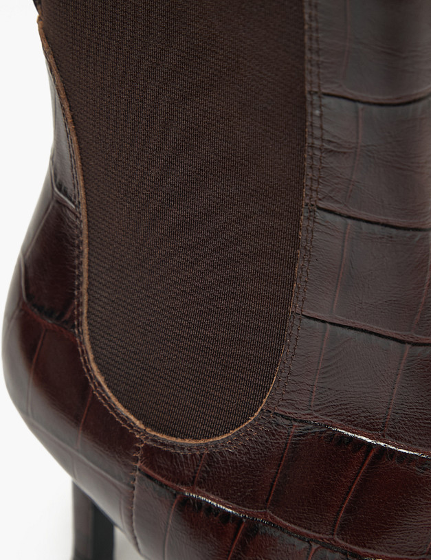 Коричневые женские челси с тиснением MASCOTTE 126-424023-0109 | ракурс 8