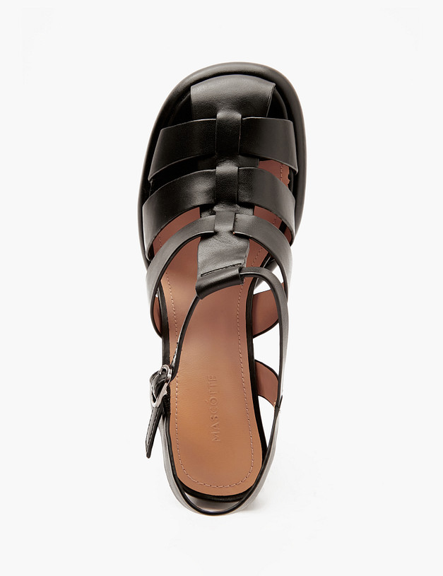 Черные женские босоножки MASCOTTE 233-4123713-0102 | ракурс 6