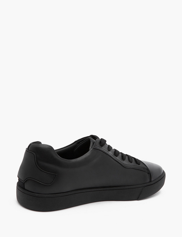 Черные кожаные мужские кеды MASCOTTE 58-3132015-2401M | ракурс 3