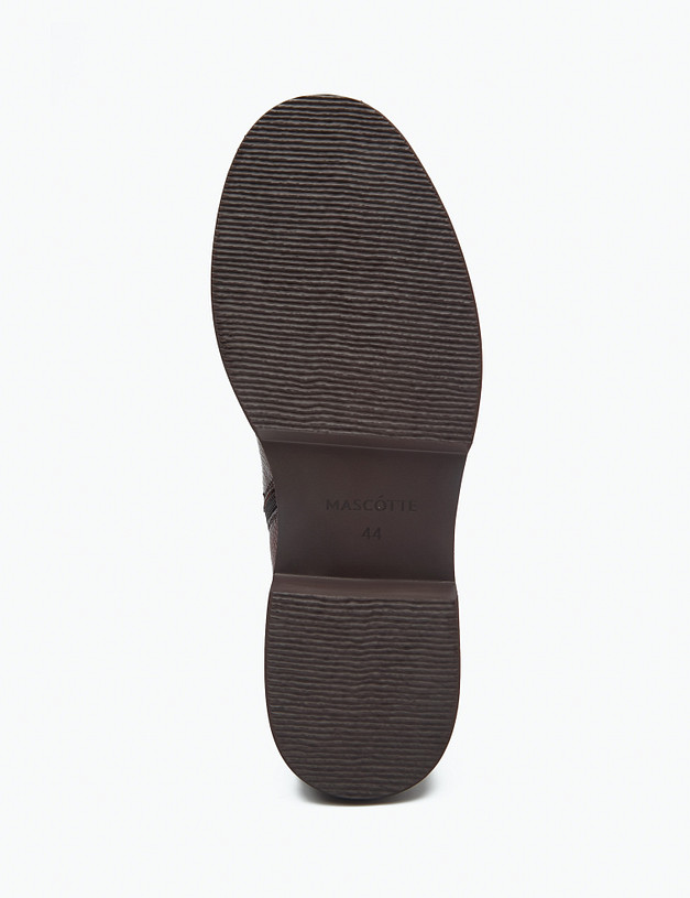 Коричневые мужские ботинки с перфорацией MASCOTTE 175-322824-0109 | ракурс 6 Коричневые мужские ботинки с перфорацией MASCOTTE 175-322824-0109 | ракурс 6