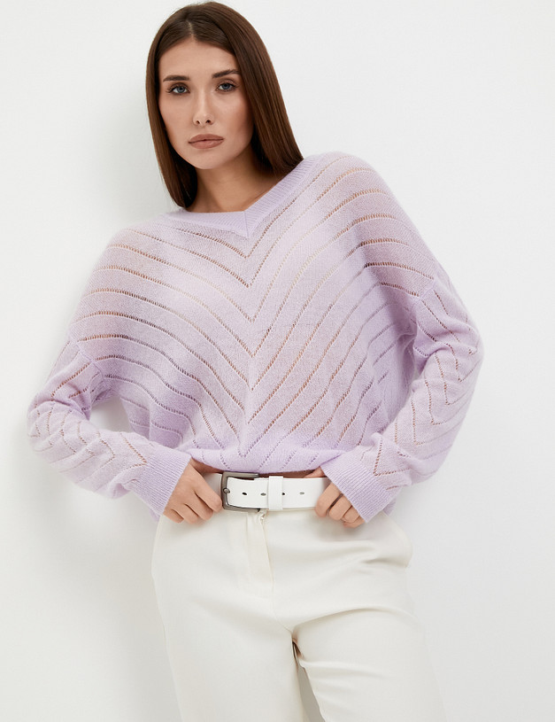 Сиреневый женский джемпер MASCOTTE 852-3202-2407 | ракурс 5