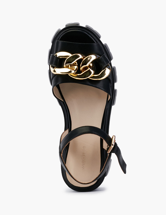 Черные женские сандалии на массивной подошве MASCOTTE 25-210711-0602 | ракурс 3