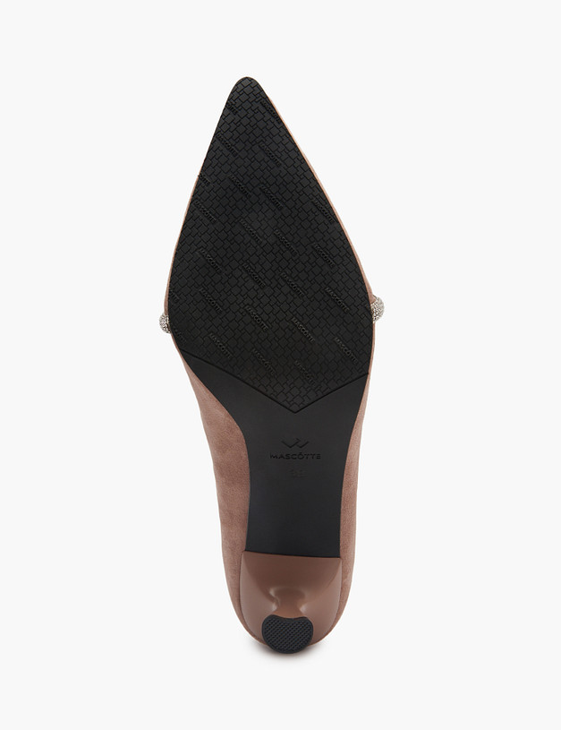 Бежевые женские туфли MASCOTTE 100-511011-0608 | ракурс 5 Бежевые женские туфли MASCOTTE 100-511011-0608 | ракурс 5