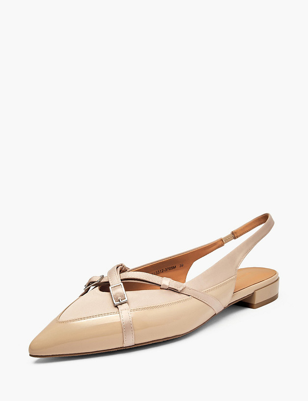 Бежевые женские слингбэки MASCOTTE 126-613312-3705M | ракурс 2