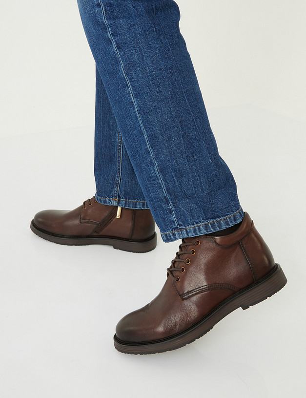 Коричневые мужские ботинки MASCOTTE 58-121722-0109 | ракурс 1