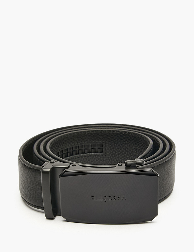 Черный мужской ремень MASCOTTE 703-4111-6002 | ракурс 2