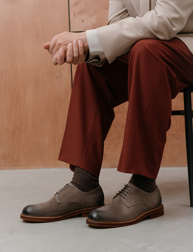 Коричневые мужские дерби MASCOTTE 175-510814-4667M | ракурс 9