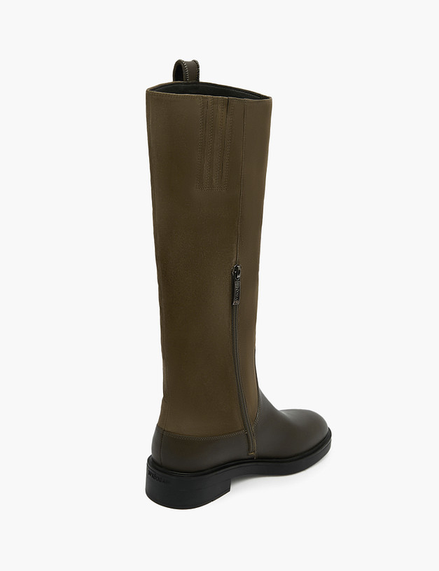 Оливковые женские сапоги MASCOTTE 172-3200924-3115M | ракурс 4