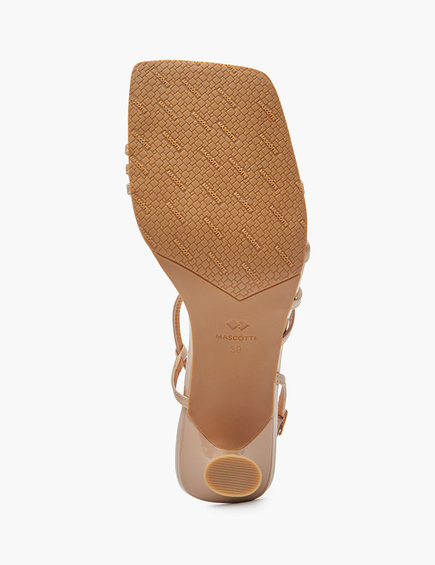 Бежевые женские босоножки MASCOTTE 233-513911-3760M | ракурс 5 Бежевые женские босоножки MASCOTTE 233-513911-3760M | ракурс 5