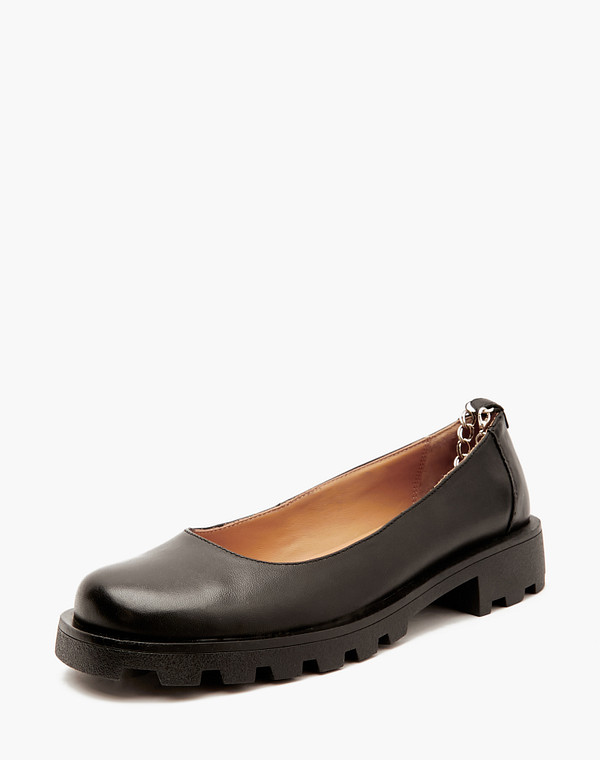 233-4124211-3501M Туфли женские нат.кожа/нат.кожа черн, Mascotte