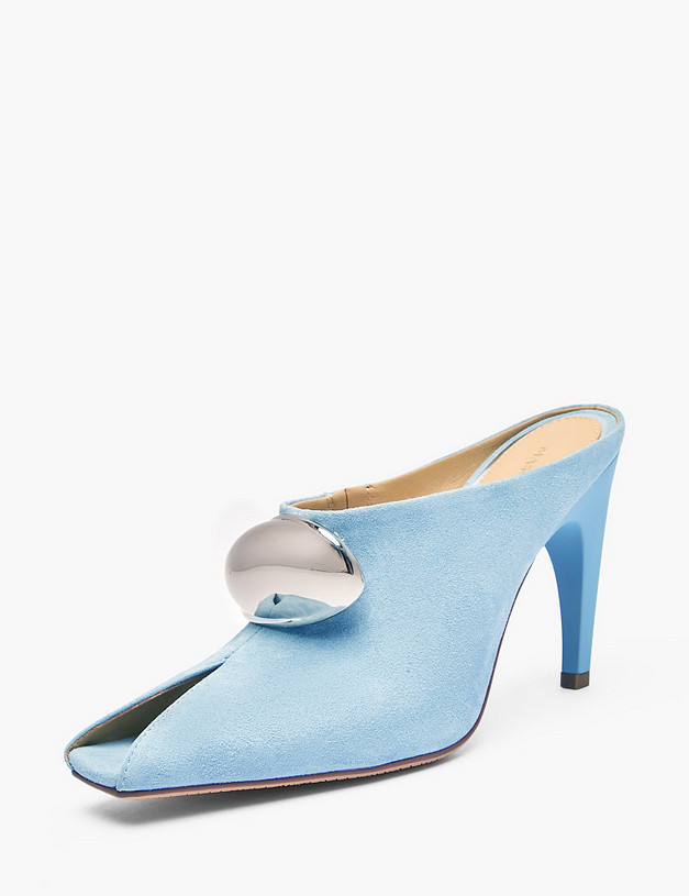 Голубые женские мюли MASCOTTE 175-5163011-5613M | ракурс 2