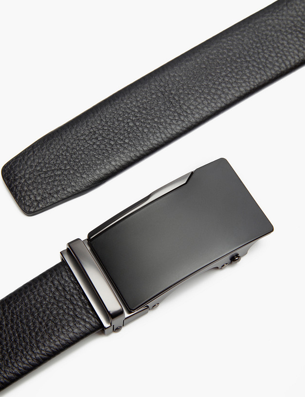 Черный мужской ремень MASCOTTE 703-3110-102 | ракурс 3