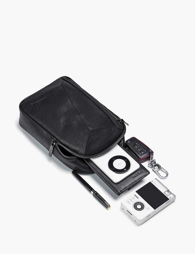 Черная мужская сумка MASCOTTE 604-5121-102 | ракурс 6