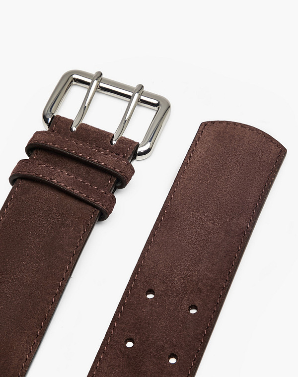 701-6116-0209 Ремень жен. велюр/нат.кожа корич, Mascotte