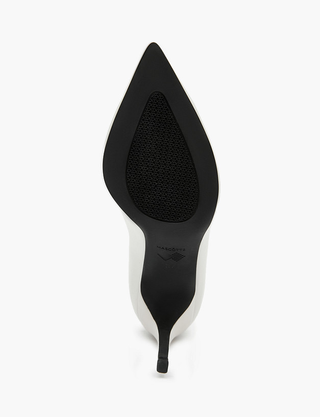 Молочные женские ботильоны на высоком каблуке MASCOTTE 126-320921-0101 | ракурс 6 Молочные женские ботильоны на высоком каблуке MASCOTTE 126-320921-0101 | ракурс 6