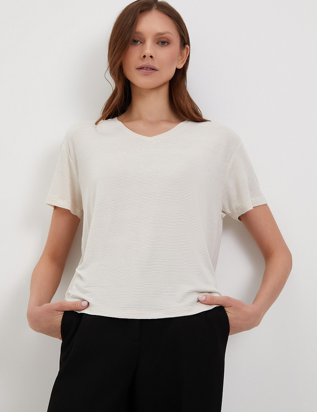 Молочная женская футболка MASCOTTE 890-4102-2401 | ракурс 2