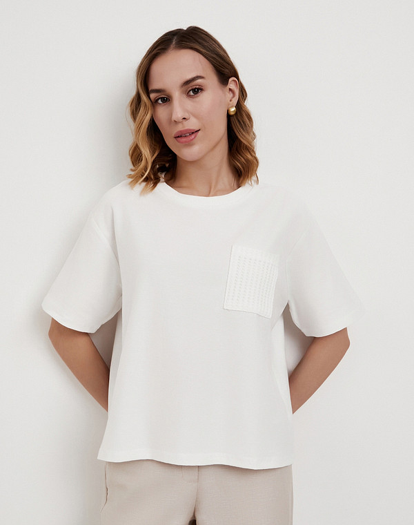 888-6119-2601 Футболка женская бел, Mascotte