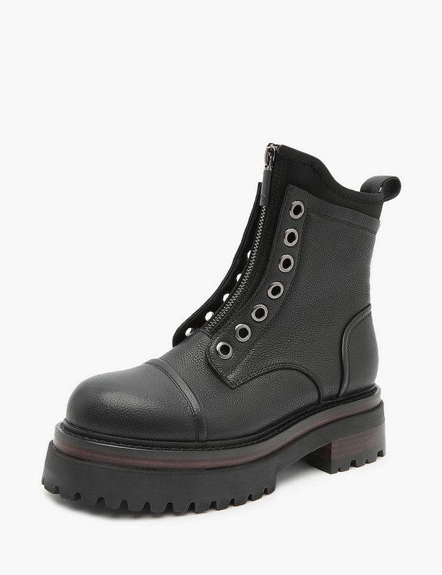 Черные женские ботинки MASCOTTE 22-3200221-8116M | ракурс 2
