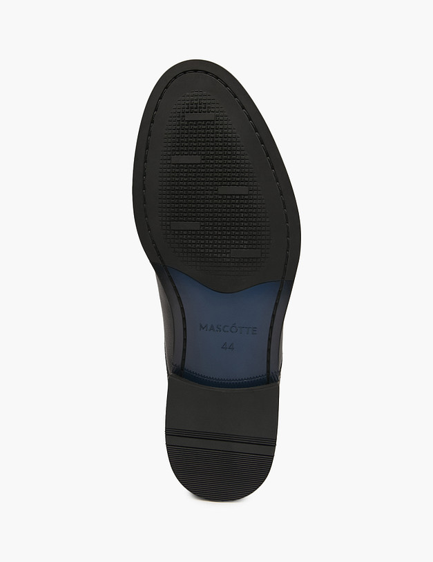 Черные мужские туфли из кожи MASCOTTE 175-522511-0102 | ракурс 5