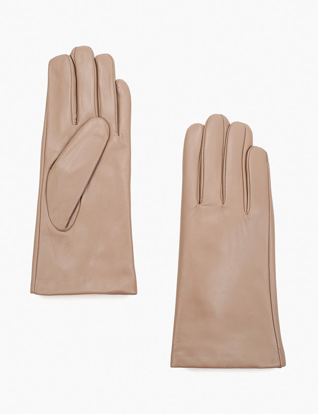 Бежевые женские перчатки MASCOTTE 717-4201-110 | ракурс 2