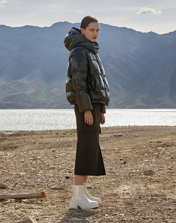 234-324721-0601 Ботинки женские кож.спилок-резина/ворсин бел, Mascotte