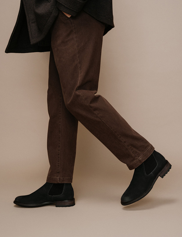 Серые мужские челси MASCOTTE 175-525521-3220M | ракурс 2 Серые мужские челси MASCOTTE 175-525521-3220M | ракурс 2