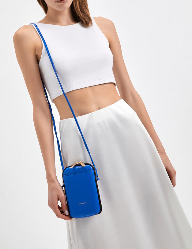 Синяя женская сумка MASCOTTE 610-3101-603 | ракурс 1