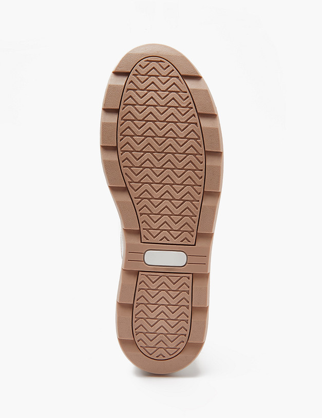 Белые женские кеды на платформе MASCOTTE 151-410121-0606 | ракурс 5 Белые женские кеды на платформе MASCOTTE 151-410121-0606 | ракурс 5