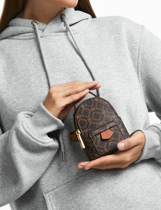 Коричневый женский мини-рюкзак MASCOTTE 602-2213-609 | ракурс 1