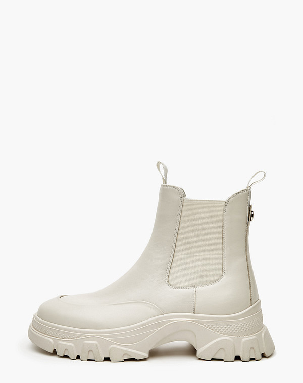 233-323821-0108 Ботинки женские нат.кожа-резина/ворсин-нат.кожа беж, Mascotte