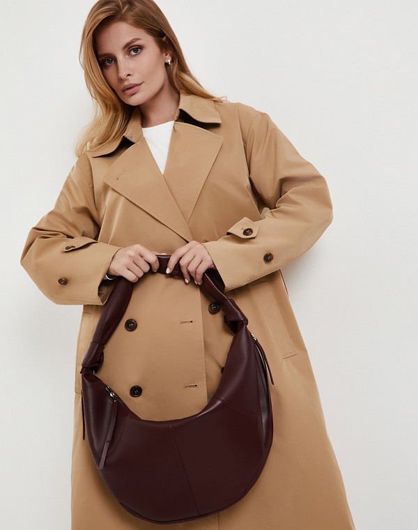 Бордовая женская сумка