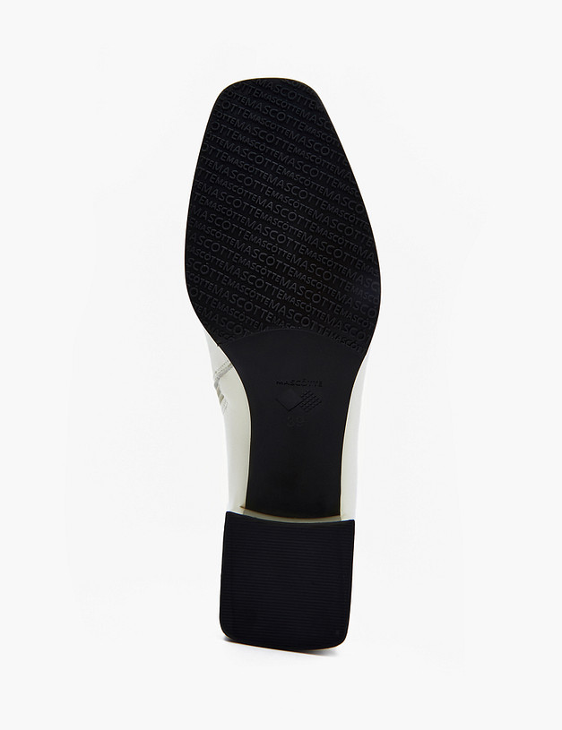 Молочные женские лакированные ботильоны MASCOTTE 233-410421-3778M | ракурс 5 Молочные женские лакированные ботильоны MASCOTTE 233-410421-3778M | ракурс 5