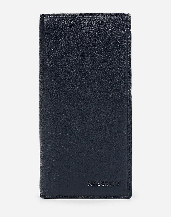 602-9236-103 Портмоне муж. нат.кожа/текстиль синий, Mascotte