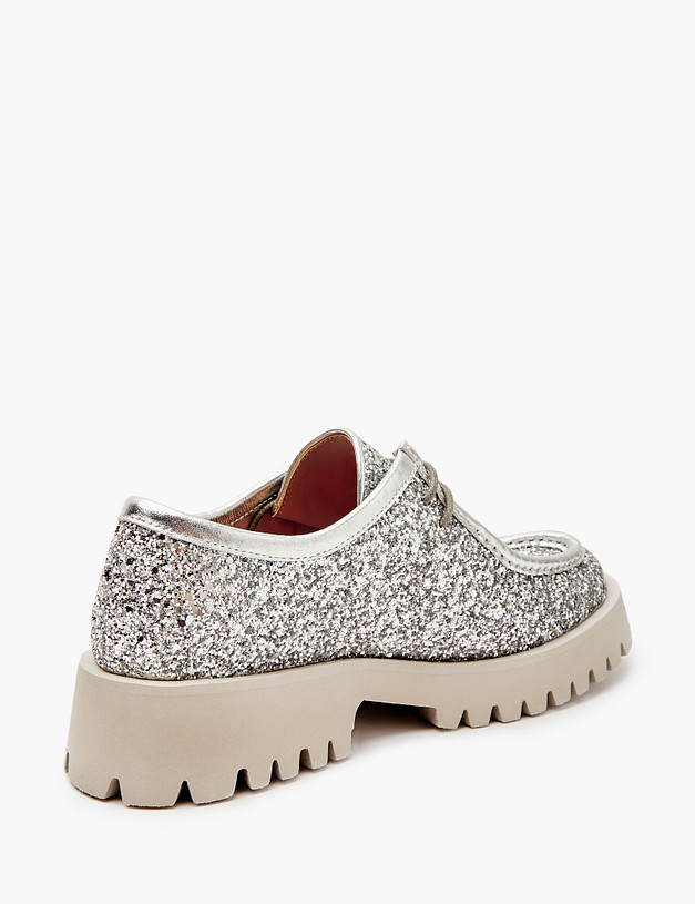 Серебристые женские полуботинки  MASCOTTE 15-410611-0216 | ракурс 4