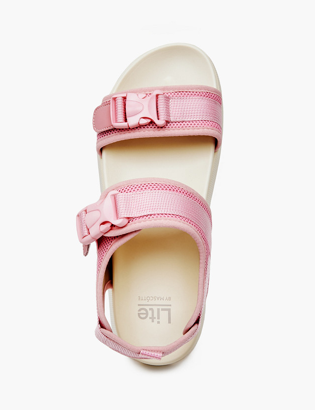 Розовые женские сандалии на платформе MASCOTTE 234-416321-0206 | ракурс 5 Розовые женские сандалии на платформе MASCOTTE 234-416321-0206 | ракурс 5