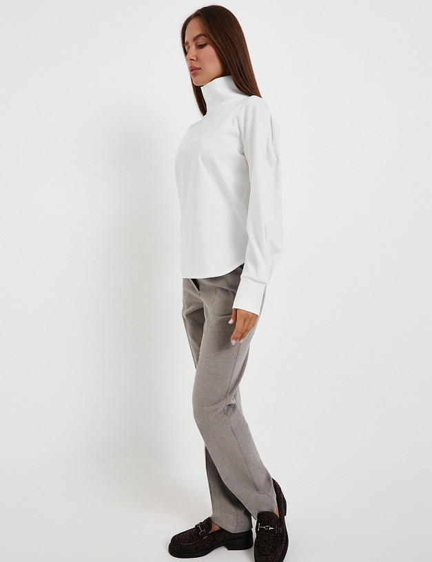 Белая женская водолазка MASCOTTE 976-5203-2601 | ракурс 4