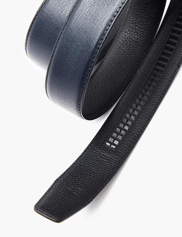 Синий мужской ремень MASCOTTE 727-4115-603 | ракурс 4