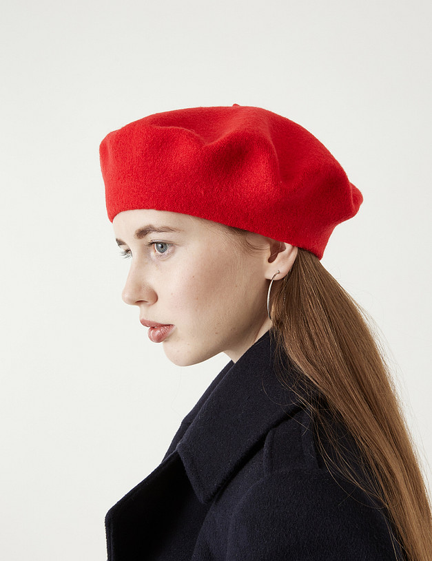 Красный женский берет MASCOTTE 781-9214-520 | ракурс 1