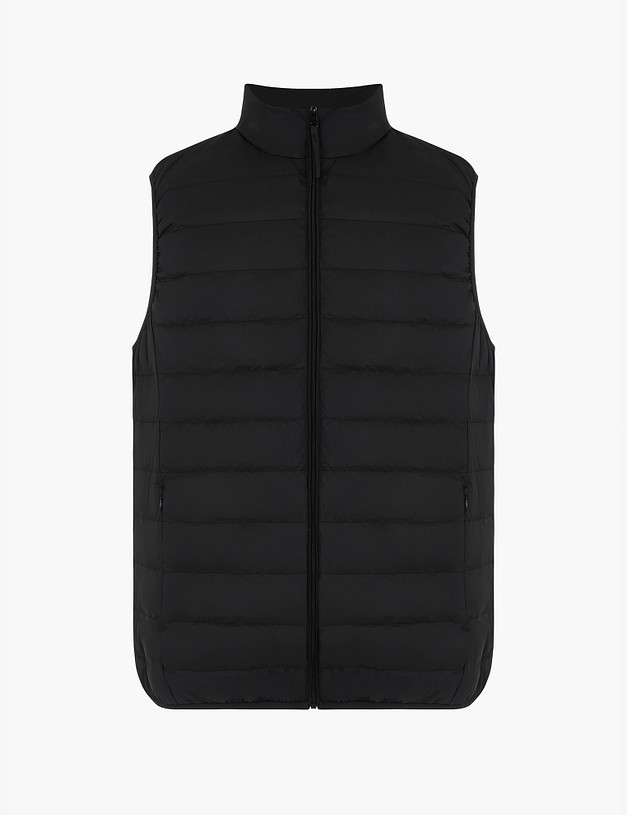 Черный мужской жилет с воротом MASCOTTE 234-3178-2402 | ракурс 6