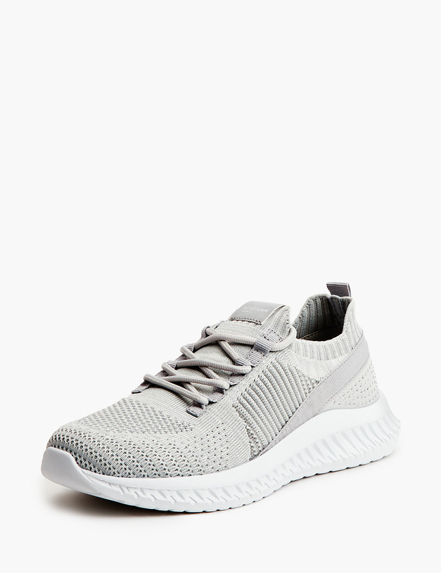 Серые текстильные женские кроссовки MASCOTTE 18-310222-0210 | ракурс 2