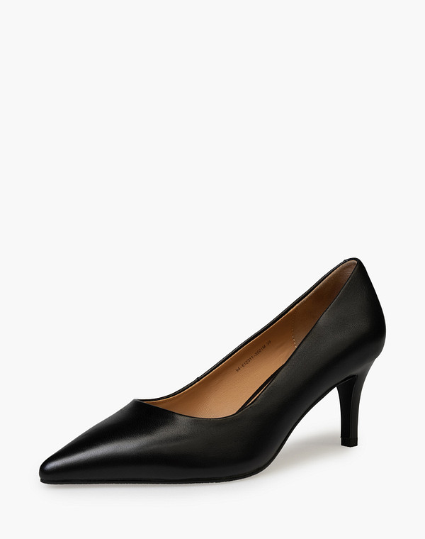 94-612311-3501M Туфли женские нат.кожа/нат.кожа черн, Mascotte