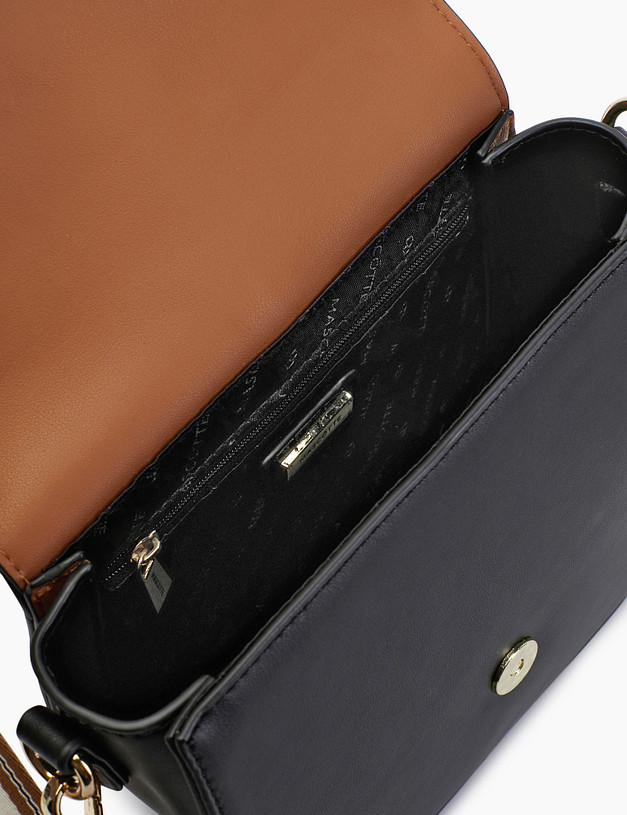 Черная женская сумка-седло MASCOTTE 626-2107-602 | ракурс 4 Черная женская сумка-седло MASCOTTE 626-2107-602 | ракурс 4