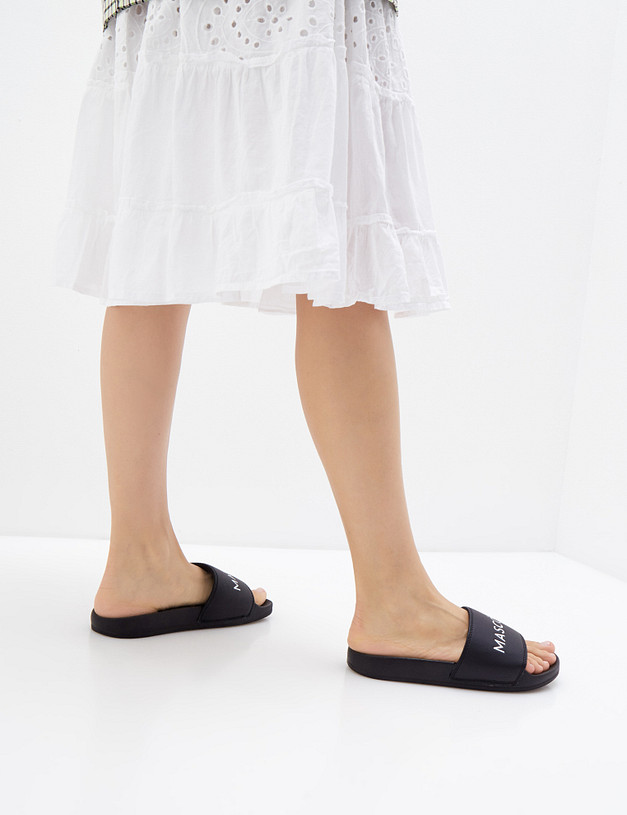 Черные женские сабо MASCOTTE 151-110221-0602 | ракурс 1