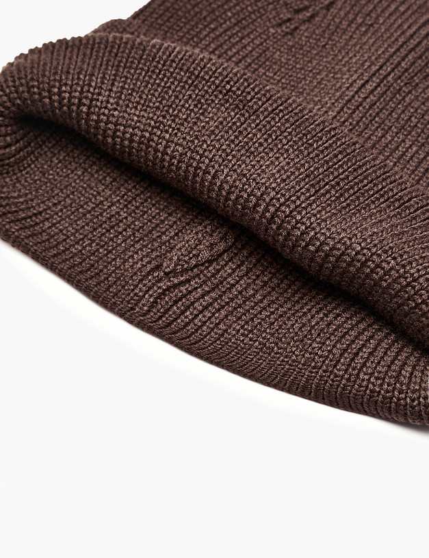 Коричневая женская шапка MASCOTTE 781-5203-2409 | ракурс 3