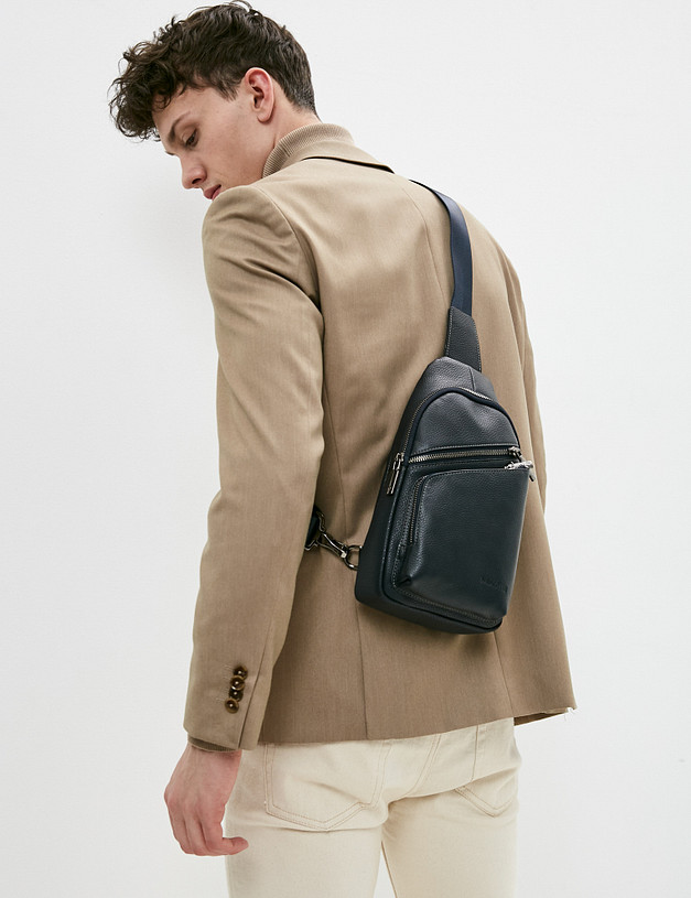 Синяя мужская сумка MASCOTTE 604-0209-103 | ракурс 1