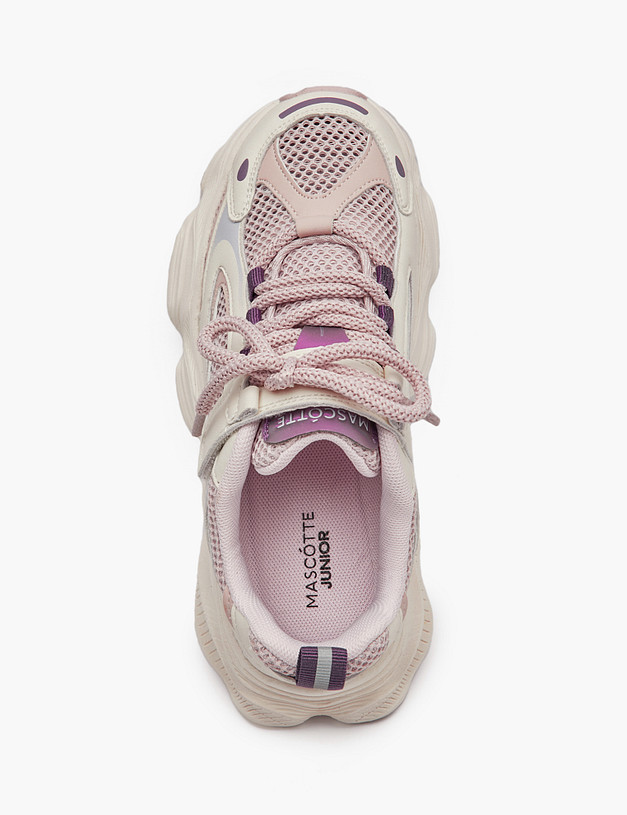 Розовые кроссовки для девочек MASCOTTE 234-511521-0206 | ракурс 4 Розовые кроссовки для девочек MASCOTTE 234-511521-0206 | ракурс 4