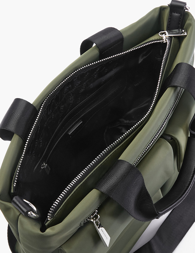 Женская сумка-тоут цвета хаки MASCOTTE 670-2107-204 | ракурс 4