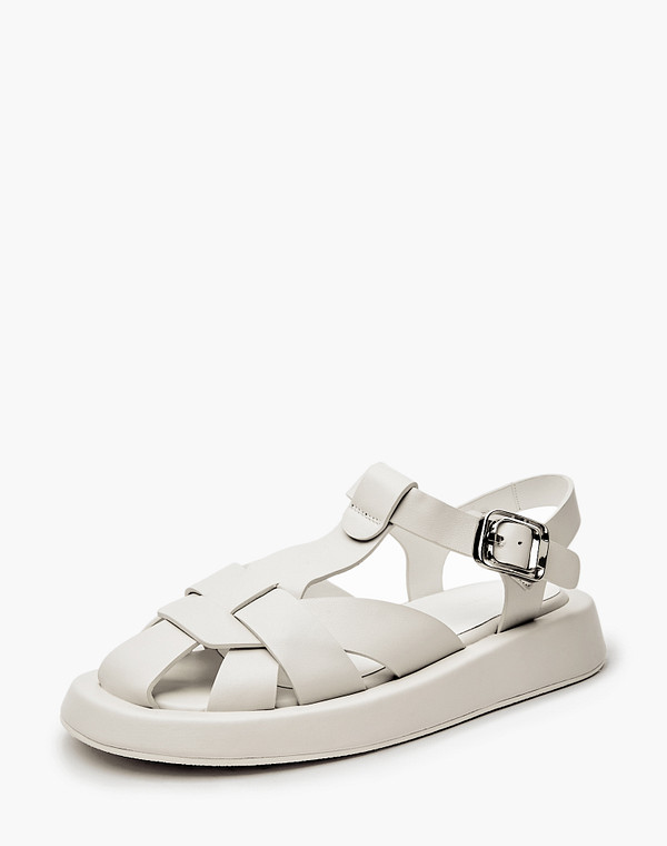 172-4121914-7115M Туфли летние женские нат.кожа/нат.кожа молочн, Mascotte