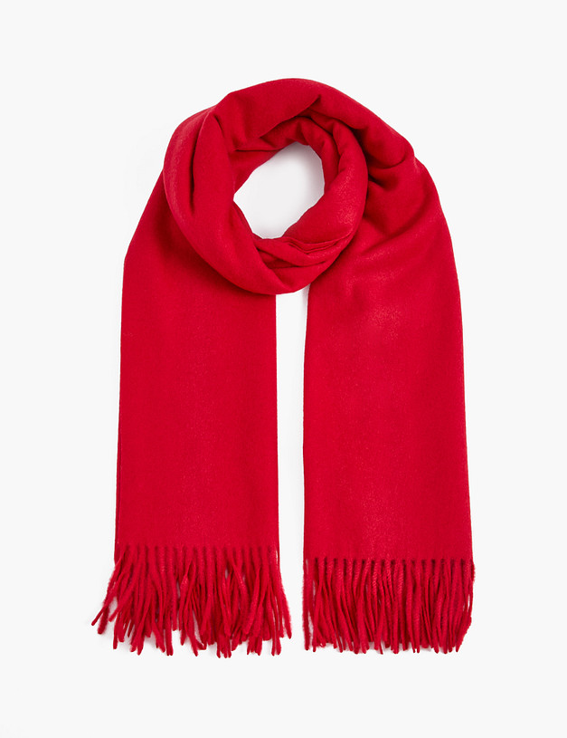 Красный женский шарф MASCOTTE 766-5219-24050 | ракурс 2
